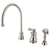 Satin Nickel Single Handle Widespread Kitchen Faucet w Side spray KS3818ALBS