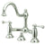 Kingston Brass Chrome 8" Centerset Bridge Bathroom Sink Faucet w/ drain KS3911BL