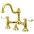 Polished Brass 8" Centerset Bridge Bathroom Sink Faucet w drain KS3912PL