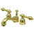 Kingston Brass Polished Brass Mini widespread Bathroom Lavatory Faucet KS3952AL