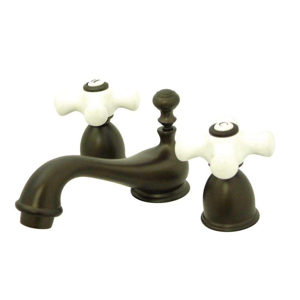 Kingston Oil Rubbed Bronze Mini widespread Bathroom Lavatory Faucet KS3955PX