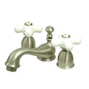 Kingston Brass Satin Nickel Mini widespread Bathroom Lavatory Faucet KS3958PX