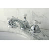 Kingston Brass Chrome 2 Handle Widespread Bathroom Faucet w Pop-up KS3961PX