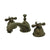 Kingston Oil Rubbed Bronze 2 Handle Widespread Bathroom Faucet w Pop-up KS3965AX