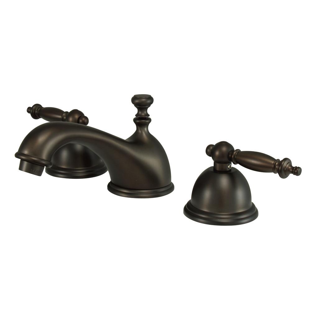 Kingston Oil Rubbed Bronze Templeton Widespread Bathroom Faucet KS3965TL