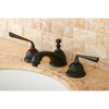 Kingston Silver Sage Oil Rubbed Bronze Widespread Bathroom Faucet KS3965ZL