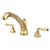 Kingston Brass Polished Brass Two Handle Roman Tub Filler Faucet KS4322HL
