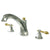 Kingston Chrome / Polished Brass Metropolitan Roman Tub Filler Faucet KS4324AL