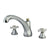 Kingston Chrome / Polished Brass Metropolitan Roman Tub Filler Faucet KS4324PX