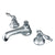 Kingston Brass Chrome 2 Handle Widespread Bathroom Faucet w Pop-up KS4461NL