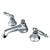 Kingston Brass Chrome 2 Handle Widespread Bathroom Faucet w Pop-up KS4461TL