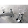 Kingston Brass Chrome 2 Handle Widespread Bathroom Faucet w Pop-up KS4461WCL