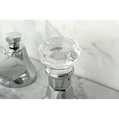Kingston Brass Chrome 2 Handle Widespread Bathroom Faucet w Pop-up KS4461WCL