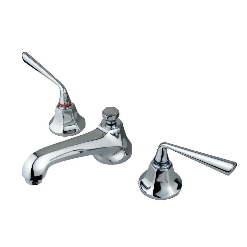 Kingston Brass Silver Sage Chrome Widespread Bathroom Lavatory Faucet KS4461ZL