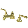 Kingston Polished Brass 2 Handle Widespread Bathroom Faucet w Pop-up KS4462HL