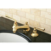 Kingston Silver Sage Polished Brass Widespread Bathroom Lavatory Faucet KS4462ZL