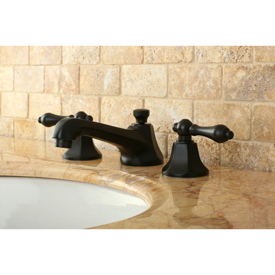 Kingston Oil Rubbed Bronze 2 Handle Widespread Bathroom Faucet w Pop-up KS4465AL