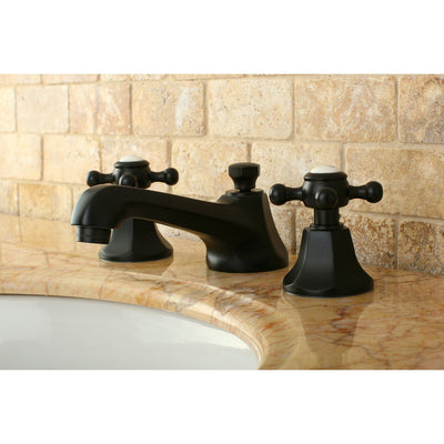 Kingston Oil Rubbed Bronze 2 Handle Widespread Bathroom Faucet w Pop-up KS4465BX