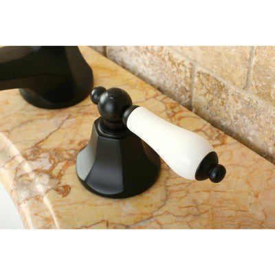 Kingston Oil Rubbed Bronze 2 Handle Widespread Bathroom Faucet w Pop-up KS4465PL