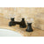 Kingston Oil Rubbed Bronze 2 Handle Widespread Bathroom Faucet w Pop-up KS4465WCL