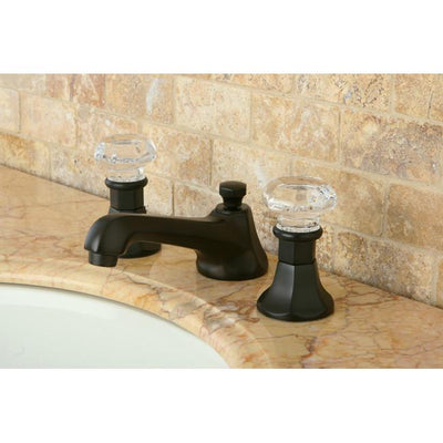 Kingston Oil Rubbed Bronze 2 Handle Widespread Bathroom Faucet w Pop-up KS4465WCL