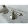 Kingston Satin Nickel 2 Handle Widespread Bathroom Faucet w Pop-up KS4468AL