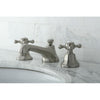 Kingston Satin Nickel 2 Handle Widespread Bathroom Faucet w Pop-up KS4468BX