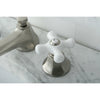 Kingston Satin Nickel 2 Handle Widespread Bathroom Faucet w Pop-up KS4468PX