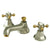 Kingston Satin Nickel 2 Handle Widespread Bathroom Faucet w Pop-up KS4469BX
