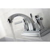 Chrome Two Handle Centerset Bathroom Faucet w/ Brass Pop-Up KS4641DL