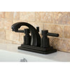 Oil Rubbed Bronze Two Handle Centerset Bathroom Faucet w/ Brass Pop-Up KS4645DL