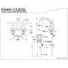 Kingston Brass Claremont Satin Nickel Centerset Bathroom Faucet KS4648CQL