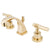 Kingston Polished Brass 2 Hdl 4" to 8" Mini Widespread Bathroom Faucet KS4942ML