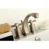 Kingston Brass KS4948ZX Mini Widespread Bathroom Faucet Satin Nickel