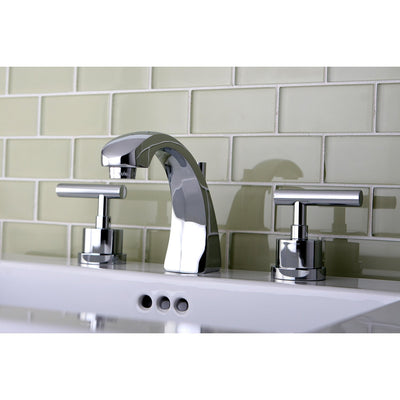 Kingston Brass Chrome Manhattan 8" widespread Bathroom faucet KS4981CML