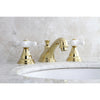 Kingston Polished Brass Royale 2 Hdl Widespread Bathroom Faucet w drain KS5562PX