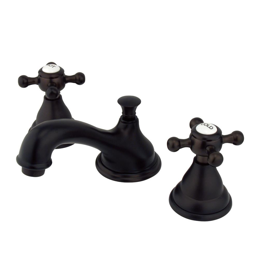 Kingston Oil Rubbed Bronze Royale Widespread Bathroom Faucet w pop-up KS5565BX