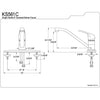 Kingston Chrome Single Loop Handle Kitchen Faucet without Sprayer KS561C