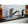 Kingston Chrome Single Loop Handle 8" Kitchen Faucet With Side Sprayer KS562C