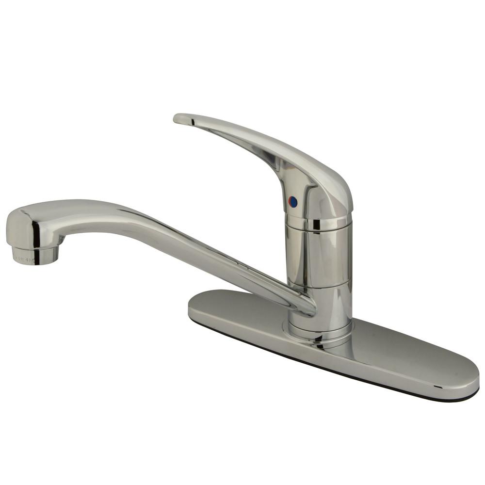 Kingston Brass Chrome Single Handle 8" Kitchen Faucet KS571C