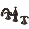 Kingston Oil Rubbed Bronze French Country 8" Widespread Bathroom Faucet KS7165TX