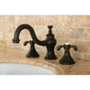 Kingston Oil Rubbed Bronze French Country 8" Widespread Bathroom Faucet KS7165TX