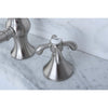 Kingston Satin Nickel French Country 8" Widespread Bathroom Faucet KS7168TX