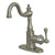 Kingston Brass Satin Nickel English Vintage Bar Faucet With Cover Plate KS7498BL
