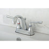 Kingston Silver Sage Chrome 4" Centerset Bathroom Faucet With Drain KS7611ZL