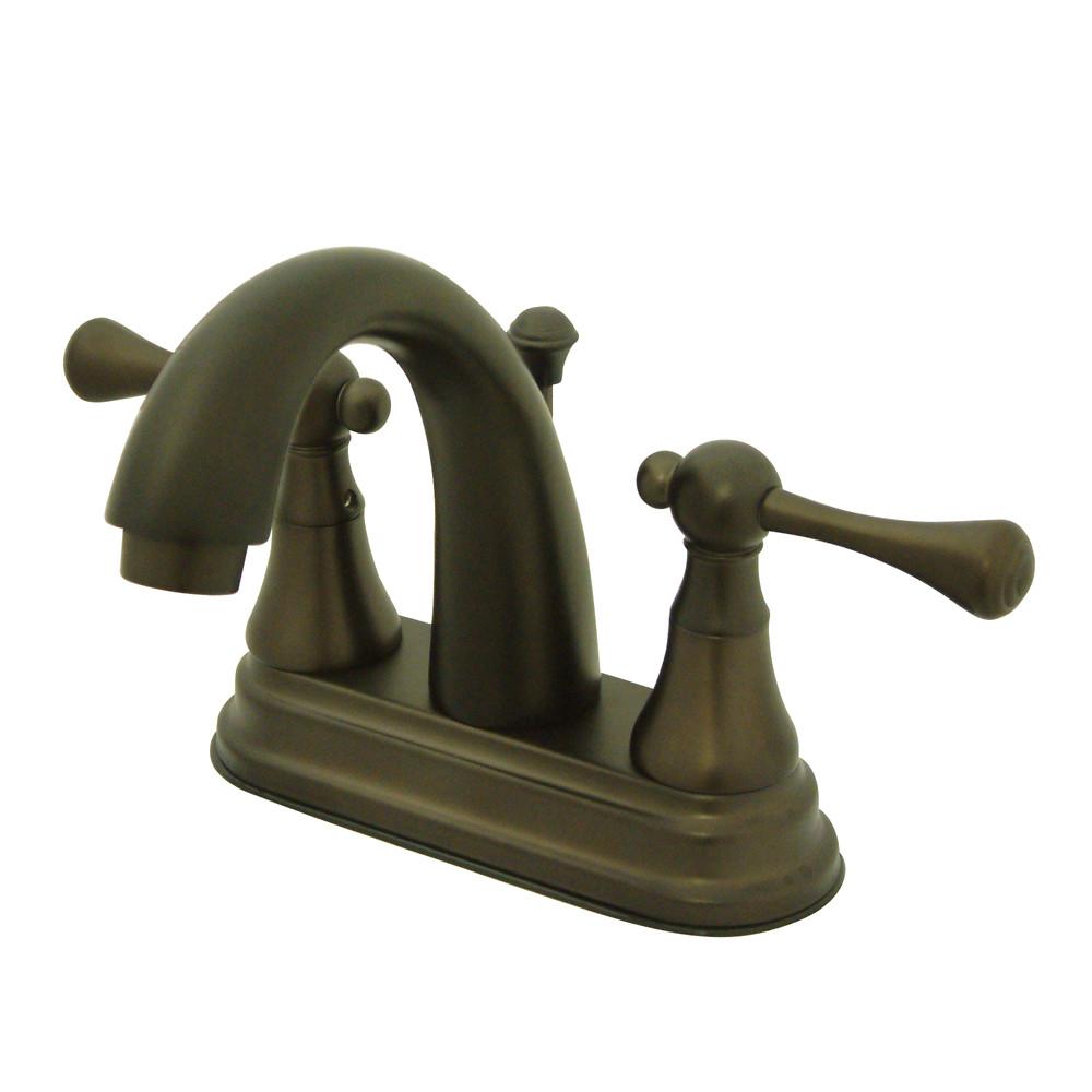 Kingston Oil Rubbed Bronze English Vintage 4" Centerset Bathroom Faucet KS7615BL