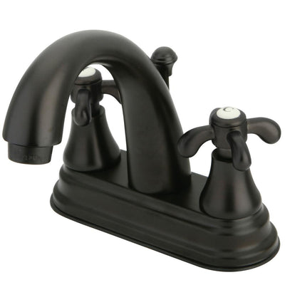 Kingston Oil Rubbed Bronze French Country 4" Center Set Bathroom Faucet KS7615TX