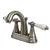 Kingston Satin Nickel 2 Handle 4" Centerset Bathroom Faucet w Pop-up KS7618PL