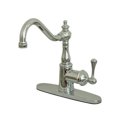 Kingston Brass Chrome Single Handle Kitchen Faucet KS7811BLLS