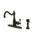 Kingston Oil Rubbed Bronze Single Handle Kitchen Faucet w Sprayer KS7815BLBS